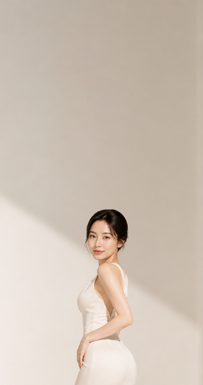 줄기세포 지방이식 힙 소개 모델 사진