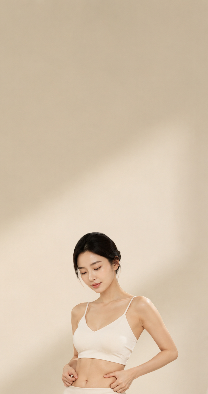 복부 지방흡입 소개 모델 사진