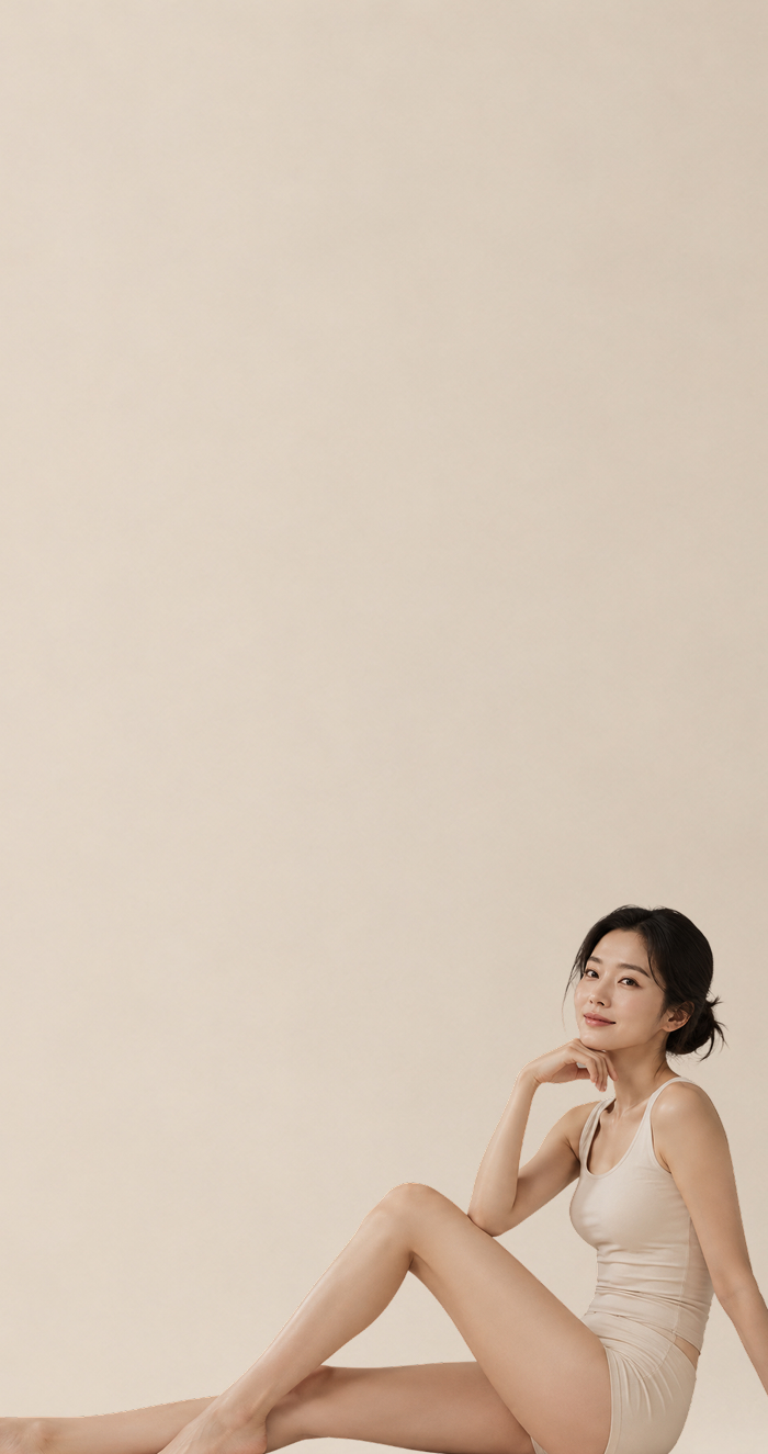 허벅지 지방흡입 소개 모델 사진